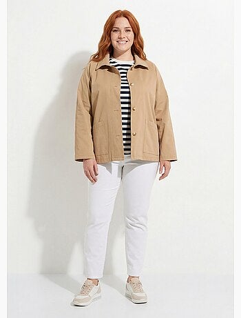 Trench court, doublure fantaisie