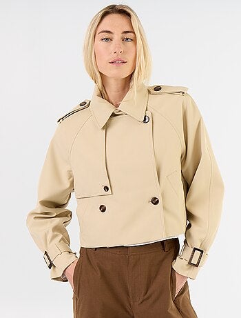 Trench court en coton