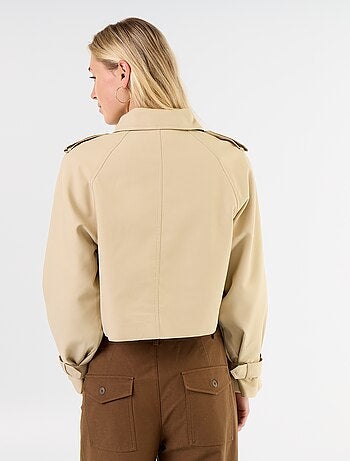 Trench court en coton