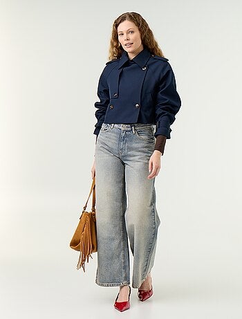 Trench court en coton