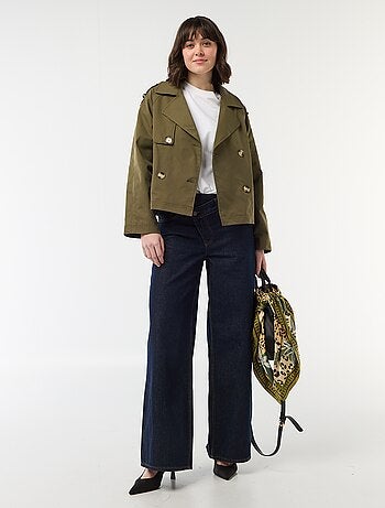 Trench court en coton