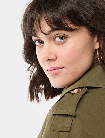 Trench court en coton