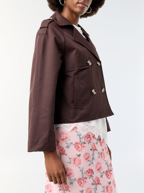 Trench court en coton - Kiabi Trench court en coton - Kiabi