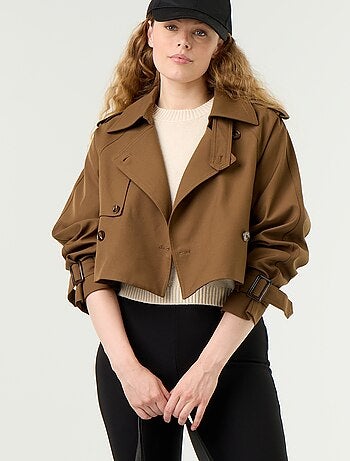 Trench court en coton