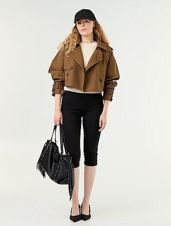 Trench court en coton