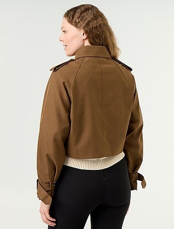 Trench court en coton