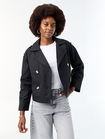 Trench court en coton