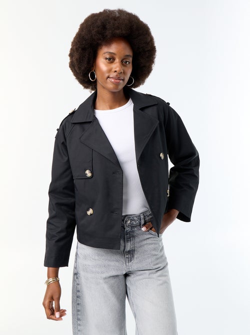 Trench court en coton - Kiabi Trench court en coton - Kiabi