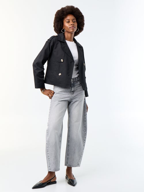 Trench court en coton - Kiabi Trench court en coton - Kiabi