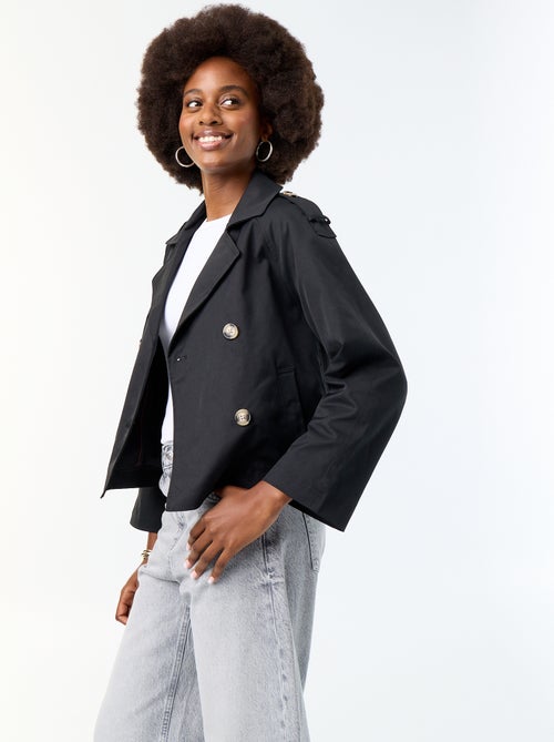 Trench court en coton - Kiabi Trench court en coton - Kiabi