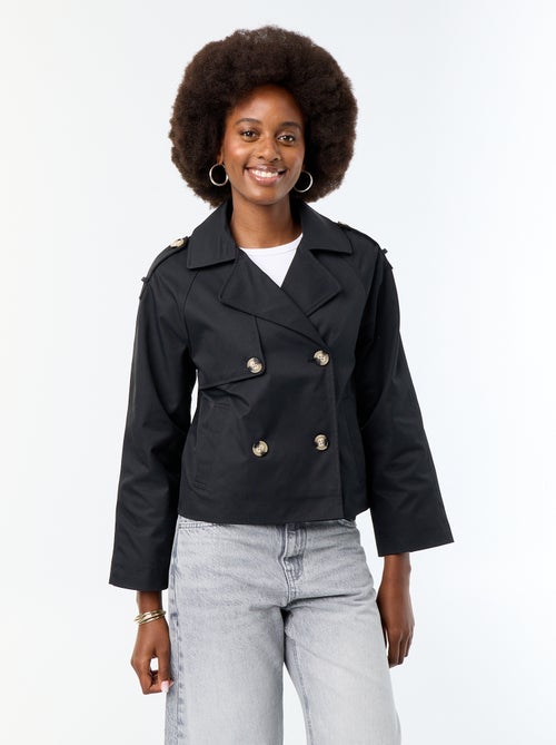 Trench court en coton - Kiabi Trench court en coton - Kiabi