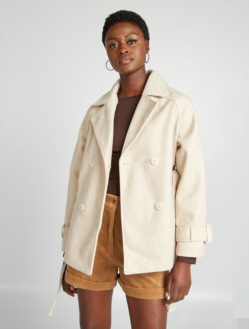 Manteau blanc femme pas cher hotsell