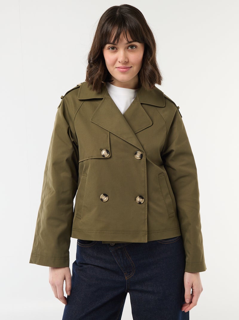 Trench court Kaki - Kiabi