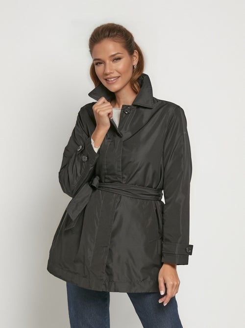 Trench déperlant avec ceinture à nouer - Kiabi
