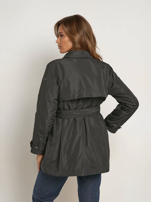 Trench déperlant avec ceinture à nouer - Kiabi