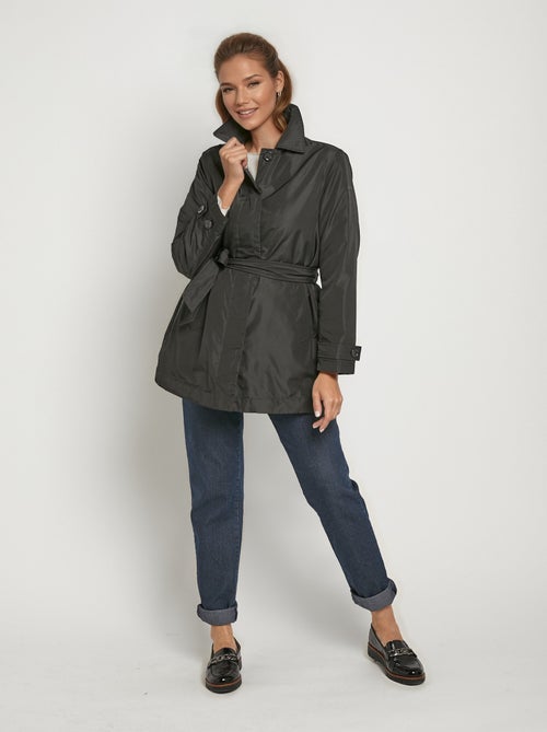 Trench déperlant avec ceinture à nouer - Kiabi