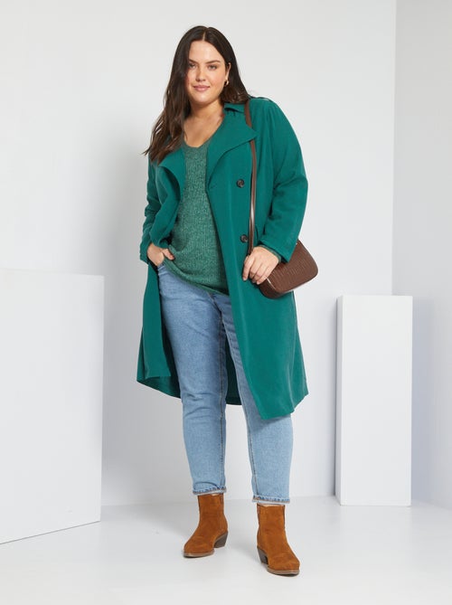Trench en maille fluide - Kiabi