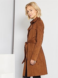 Trench en suédine - Kiabi