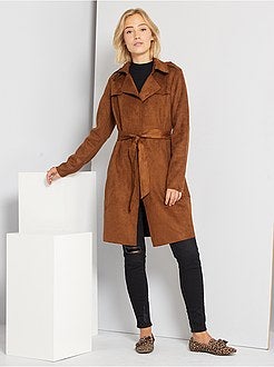 Trench en suédine - Kiabi