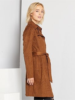 Trench en suédine - Kiabi