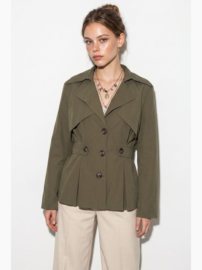 Trench femme lucci Kaki - Kiabi