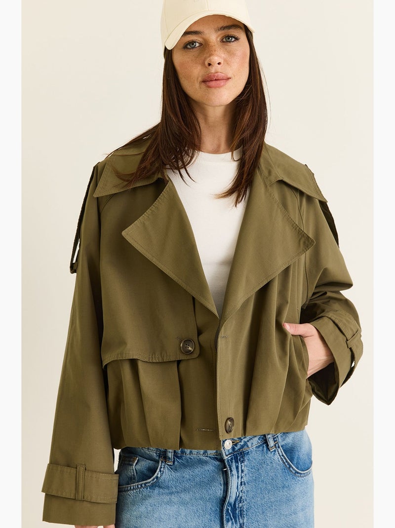 Trench femme lucci Kaki - Kiabi