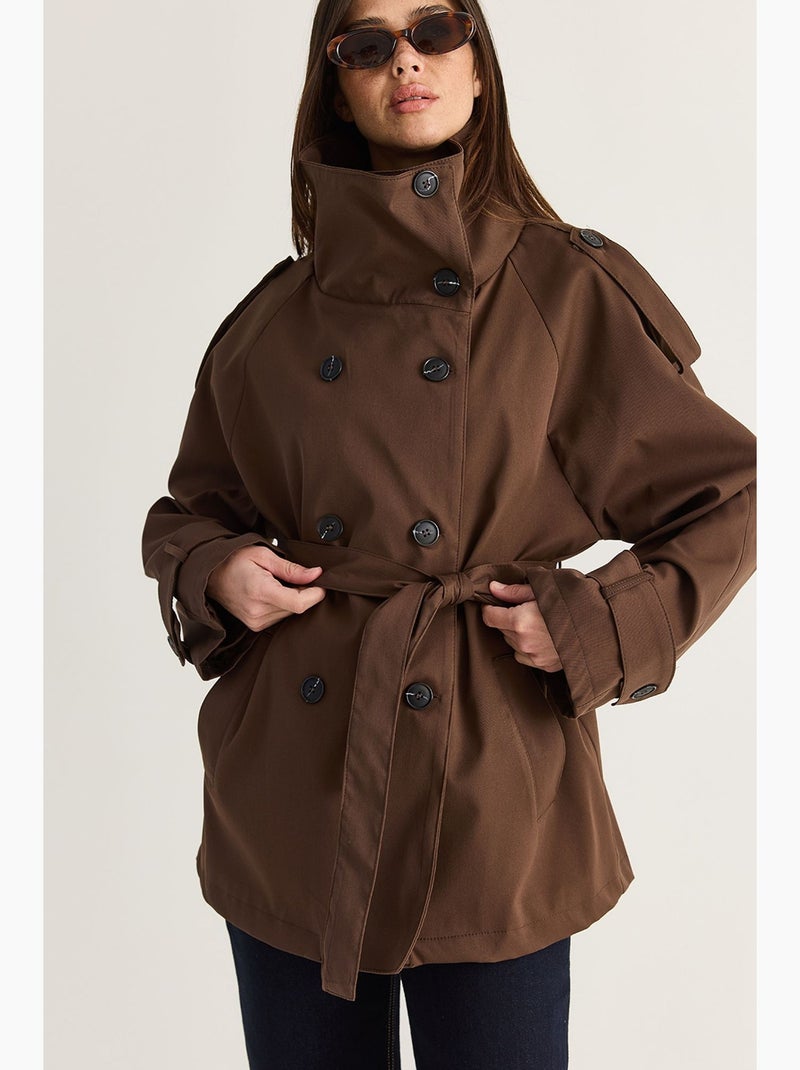 Trench femme lucci Marron - Kiabi