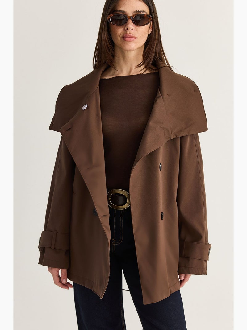 Trench femme lucci Marron - Kiabi