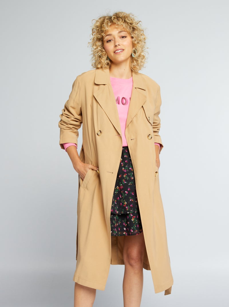 Trench fluide BEIGE - Kiabi