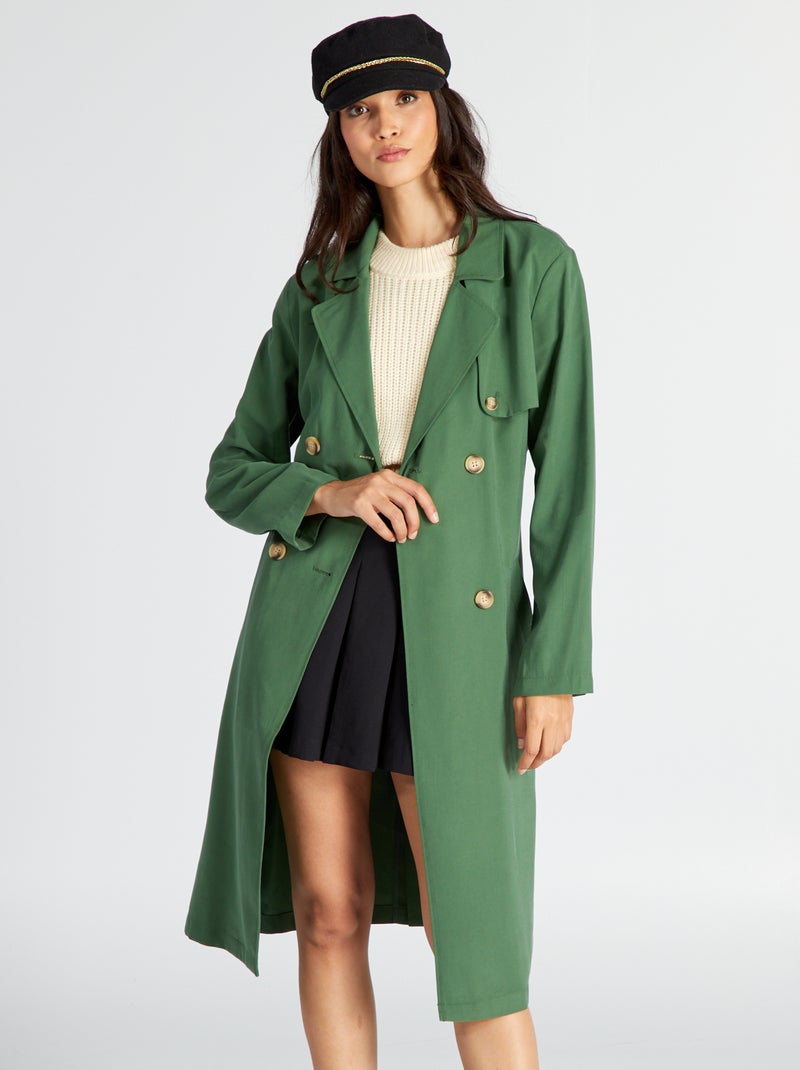Trench Court Kiabi Kiabi Trench Femme Fluide Trench Fluide Vert