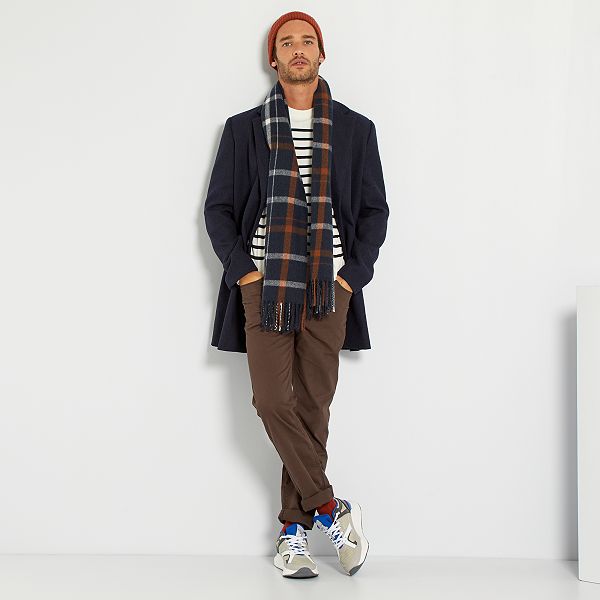 Trench Lainage Homme Bleu Marine Kiabi 45 00