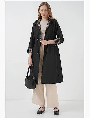 Trench long à capuche zippé bdart