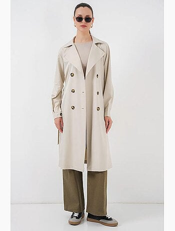 Trench long ceinturé bdart