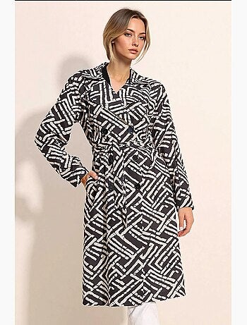 Trench long ceinturé bdart