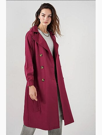Trench long ceinturé bdart