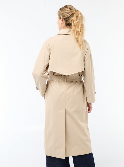 Trench long double boutonnage - Kiabi