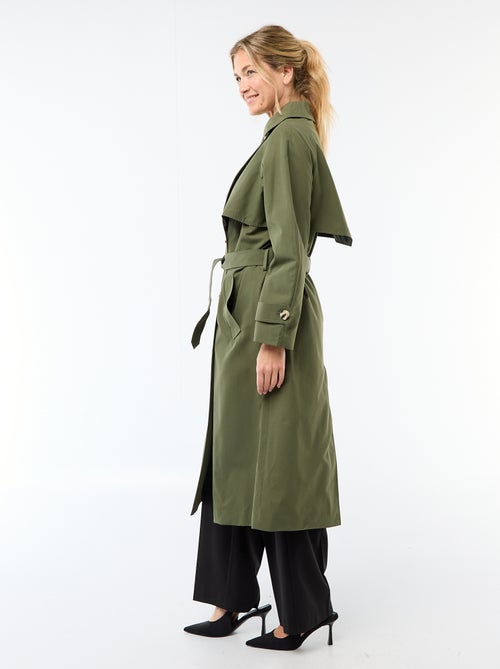 Trench long double boutonnage - Kiabi