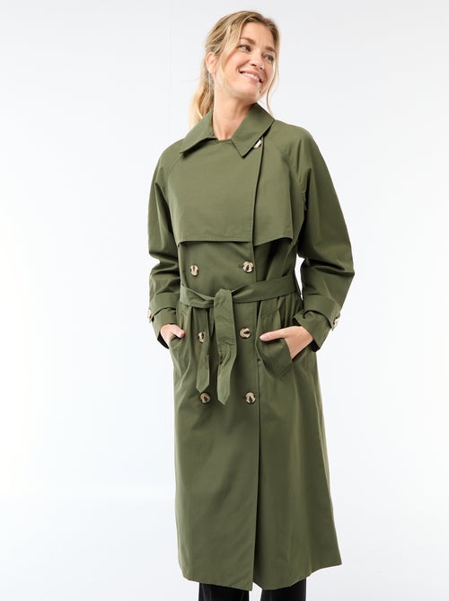 Trench long double boutonnage - Kiabi