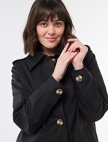 Trench mi-long à col chemiser