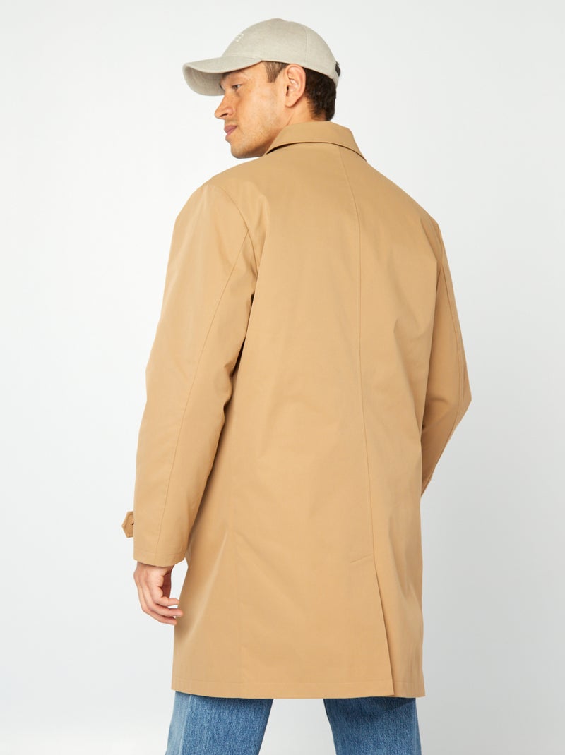 Trench mi-long avec veste matelassée sans manche à l'intérieur Beige - Kiabi