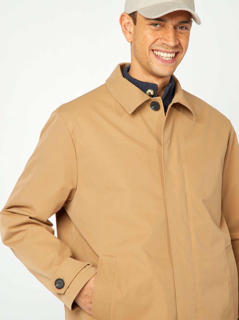 Trench mi-long avec veste matelassée sans manche à l'intérieur Beige - Kiabi