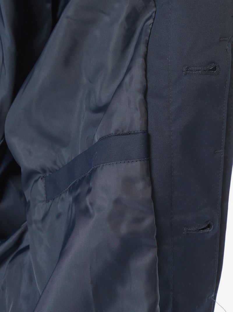 Trench mi-long avec veste matelassée sans manche à l'intérieur BLEU - Kiabi