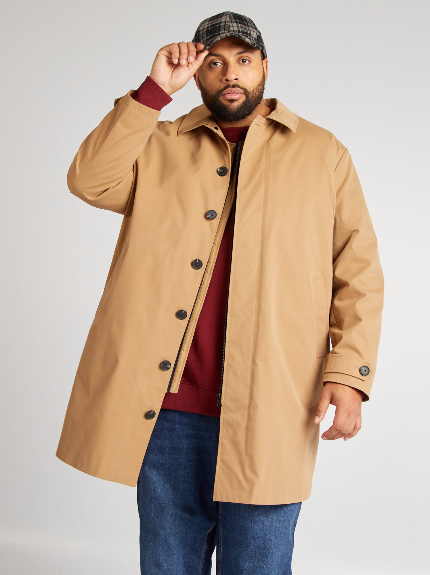Trench Coats Trench Mi Long Homme Trench Homme Camel Manteau Long