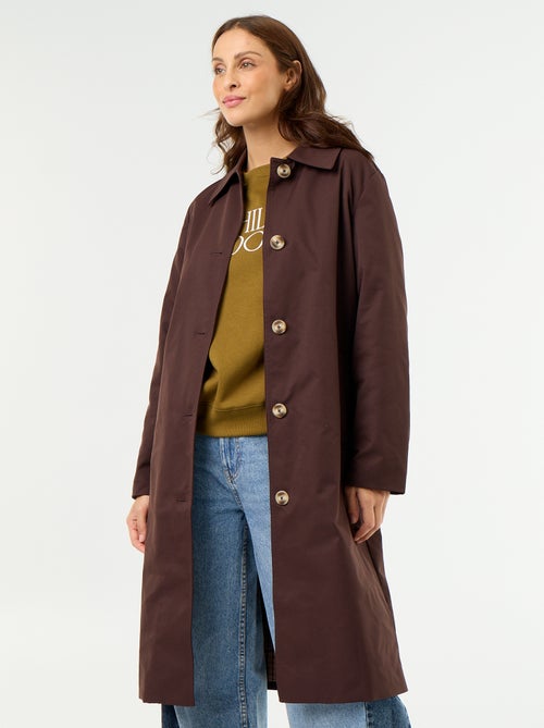 Trench mi-long doublure intérieure - Kiabi Trench mi-long doublure intérieure - Kiabi