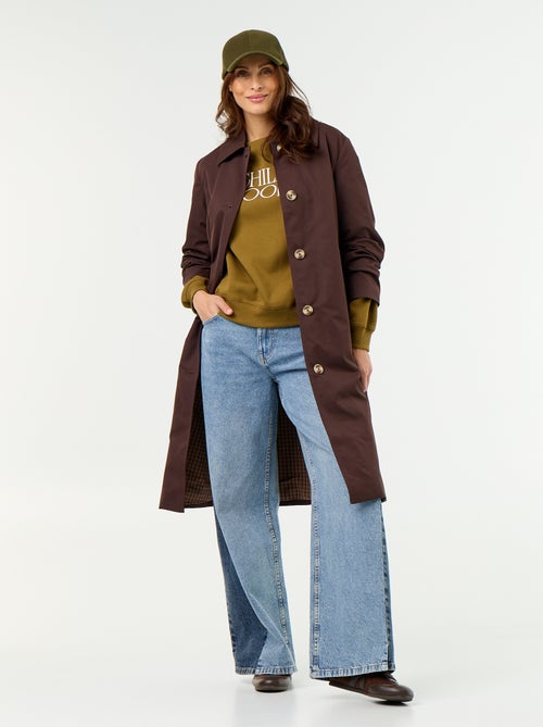 Trench mi-long doublure intérieure - Kiabi Trench mi-long doublure intérieure - Kiabi
