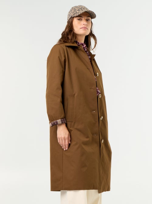 Trench mi-long doublure intérieure - Kiabi Trench mi-long doublure intérieure - Kiabi