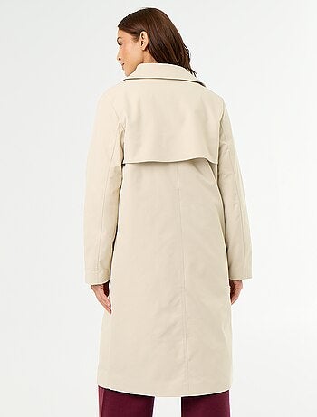 Trench mi-long doublure intérieure