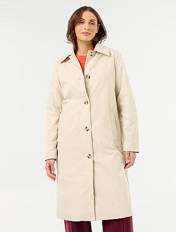 Trench mi-long doublure intérieure