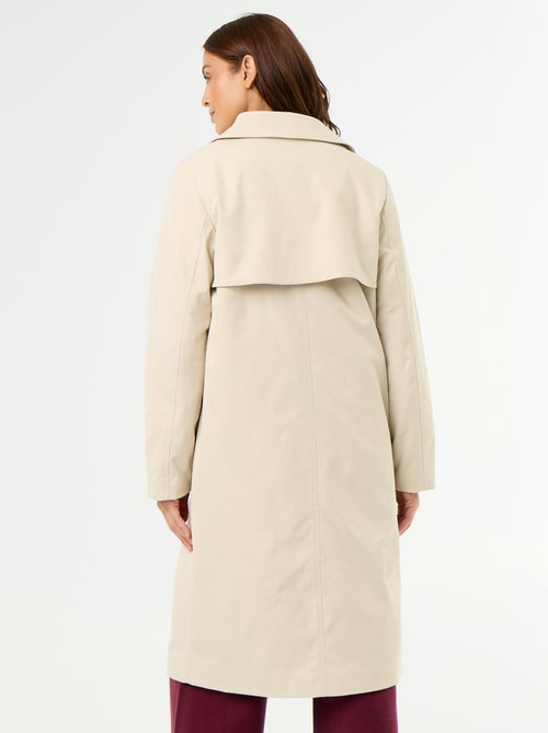 Trench mi-long doublure intérieure - Kiabi Trench mi-long doublure intérieure - Kiabi