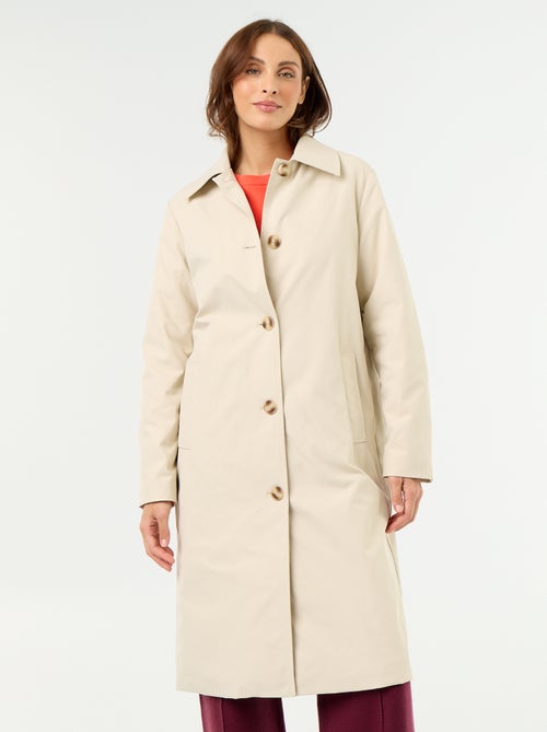 Trench mi-long doublure intérieure - Kiabi Trench mi-long doublure intérieure - Kiabi